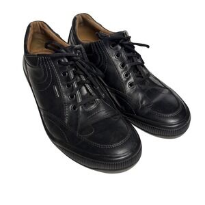 GEOX Respira Smooth Leather black Men's Shoes Size‎ US Size 1O (Like New)